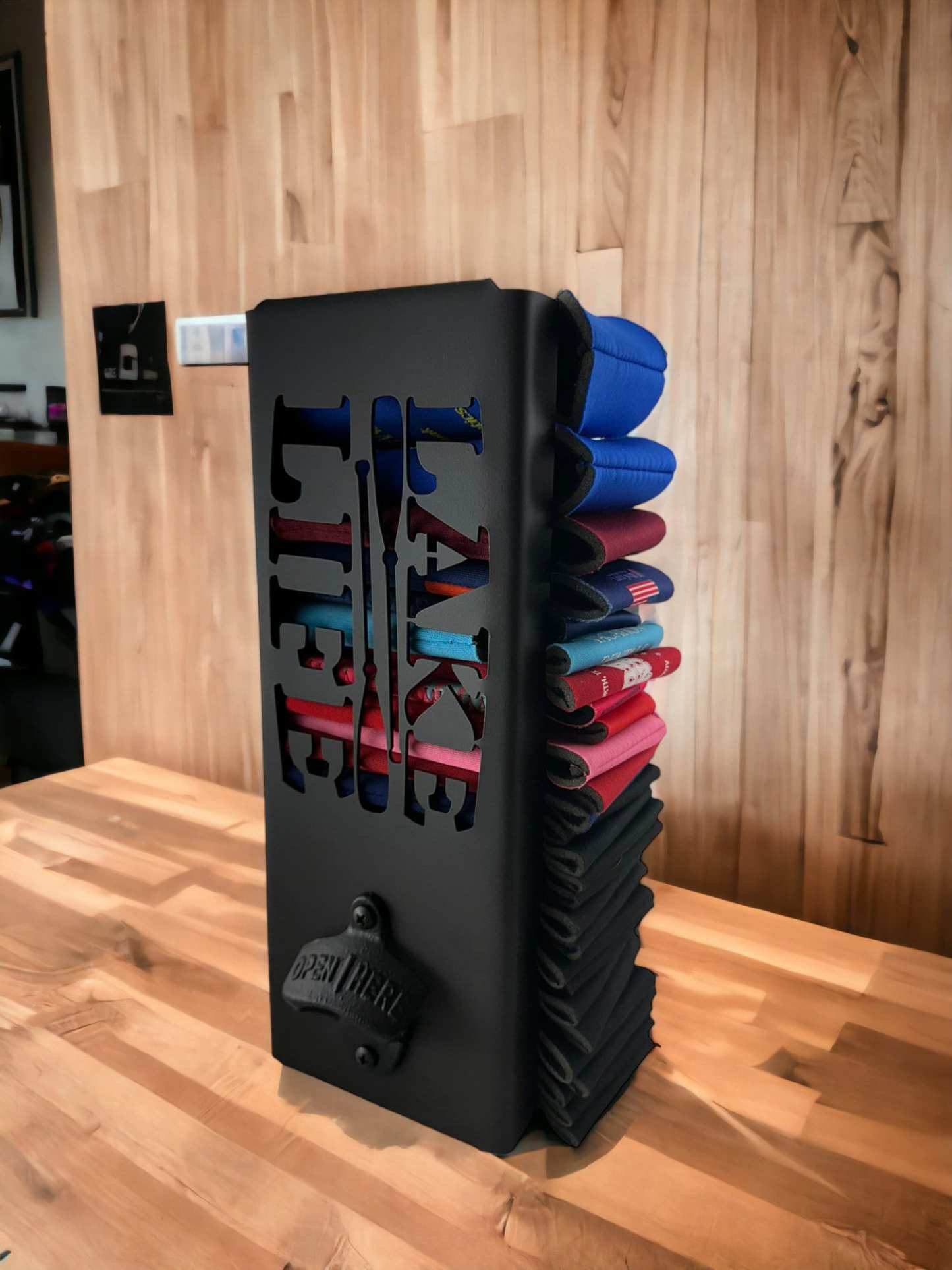 Lake Life Can Kooler Holder with Bottle Opener