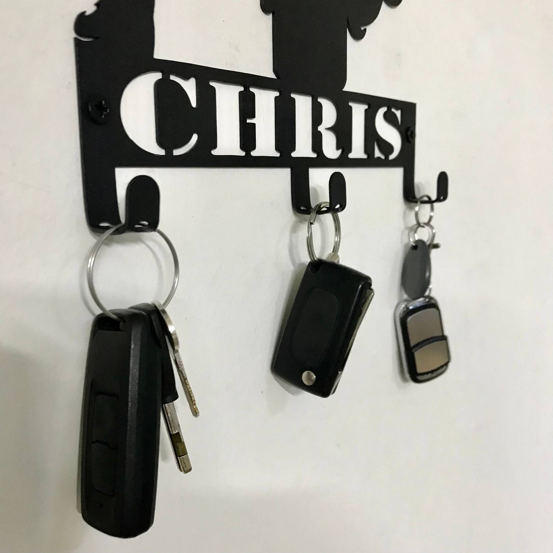 Personalized Motorcycle Key Holder