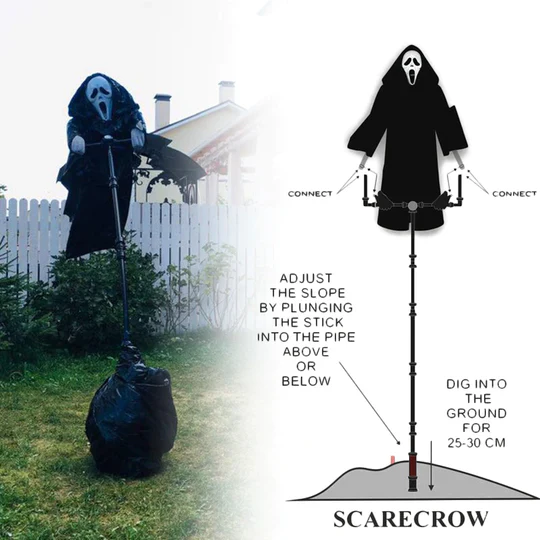 Halloween Courtyard Decoration Scream Scarecrow