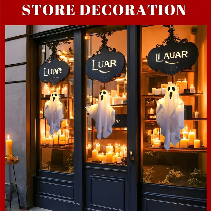 👻👻Halloween Glowing Ghost Chandelier