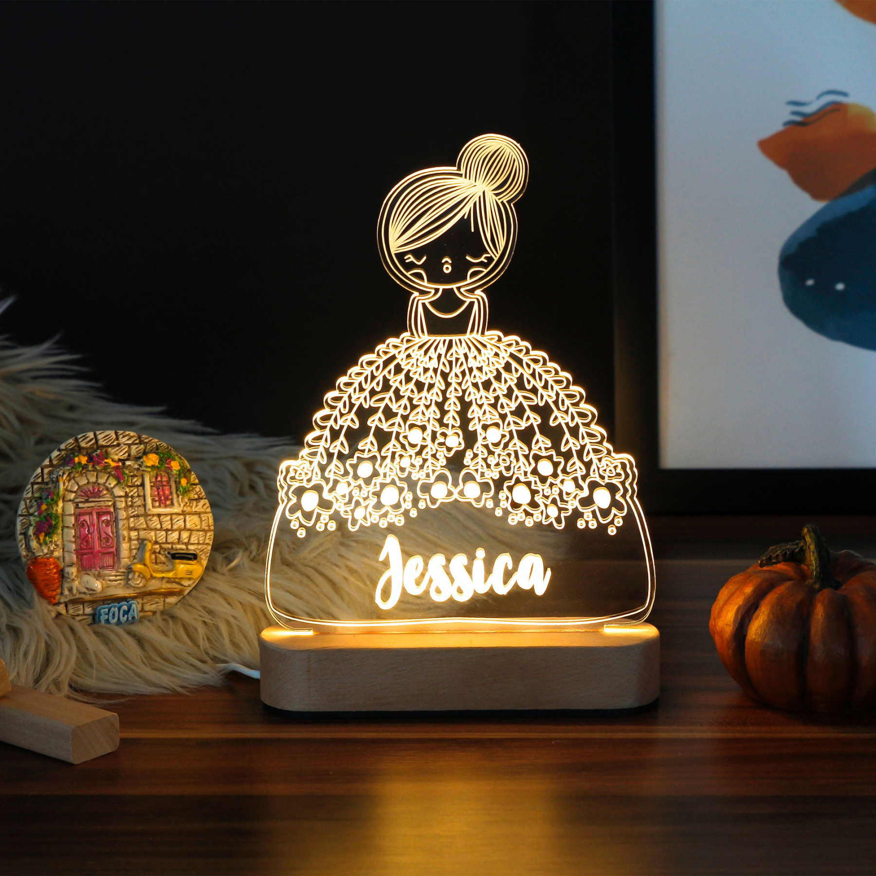 Personalized Children's Room Night Light