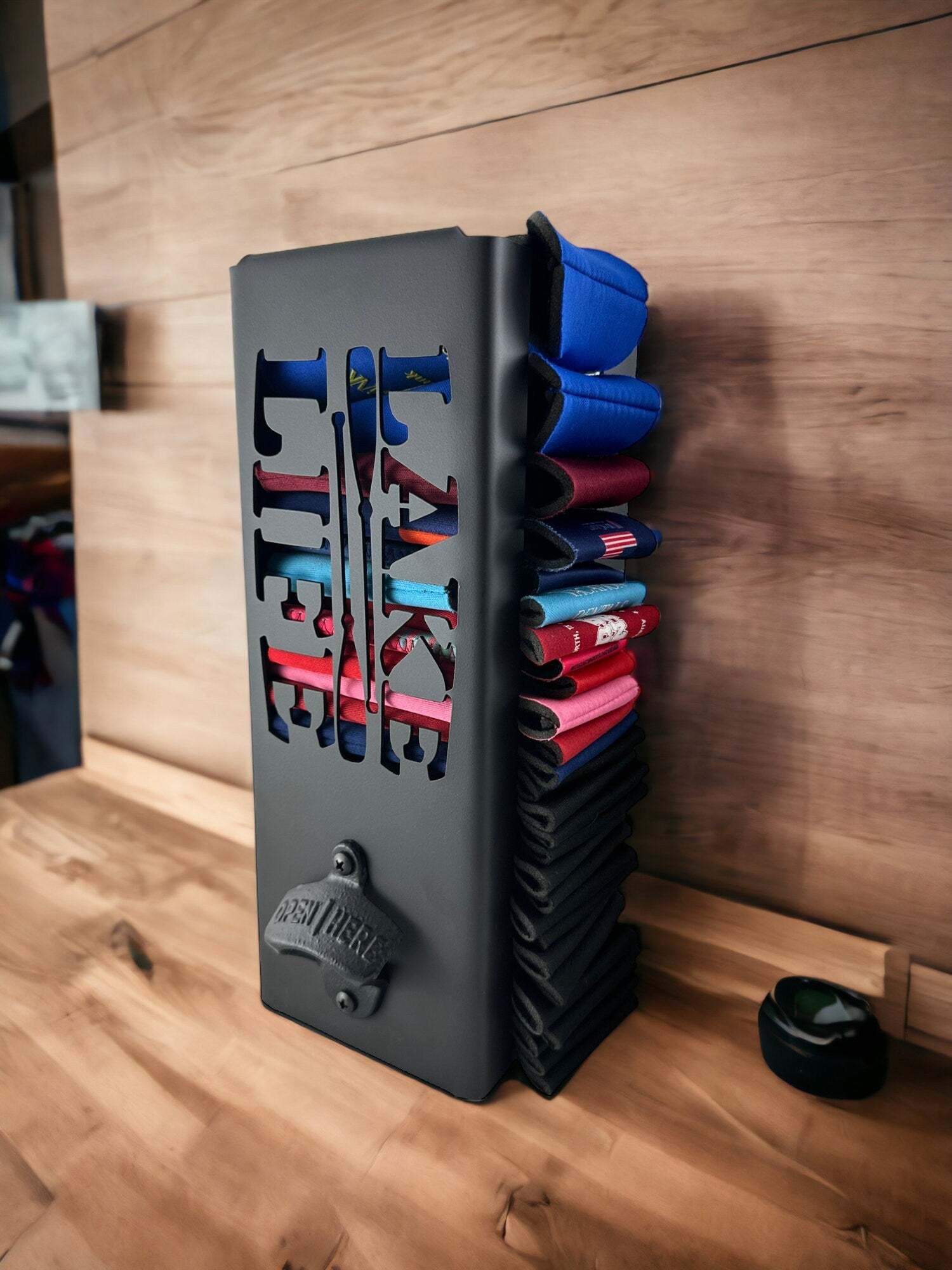 Lake Life Can Kooler Holder with Bottle Opener