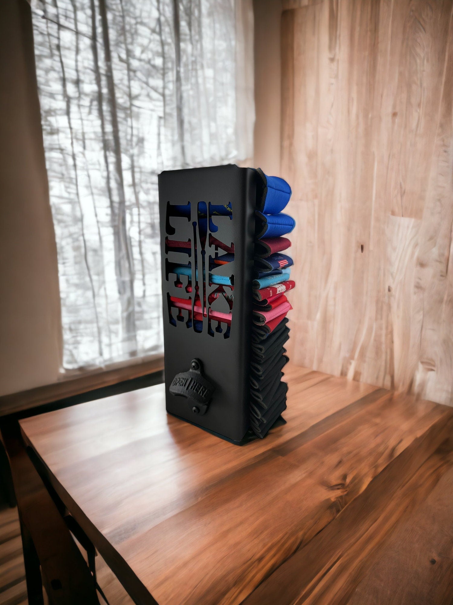 Lake Life Can Kooler Holder with Bottle Opener