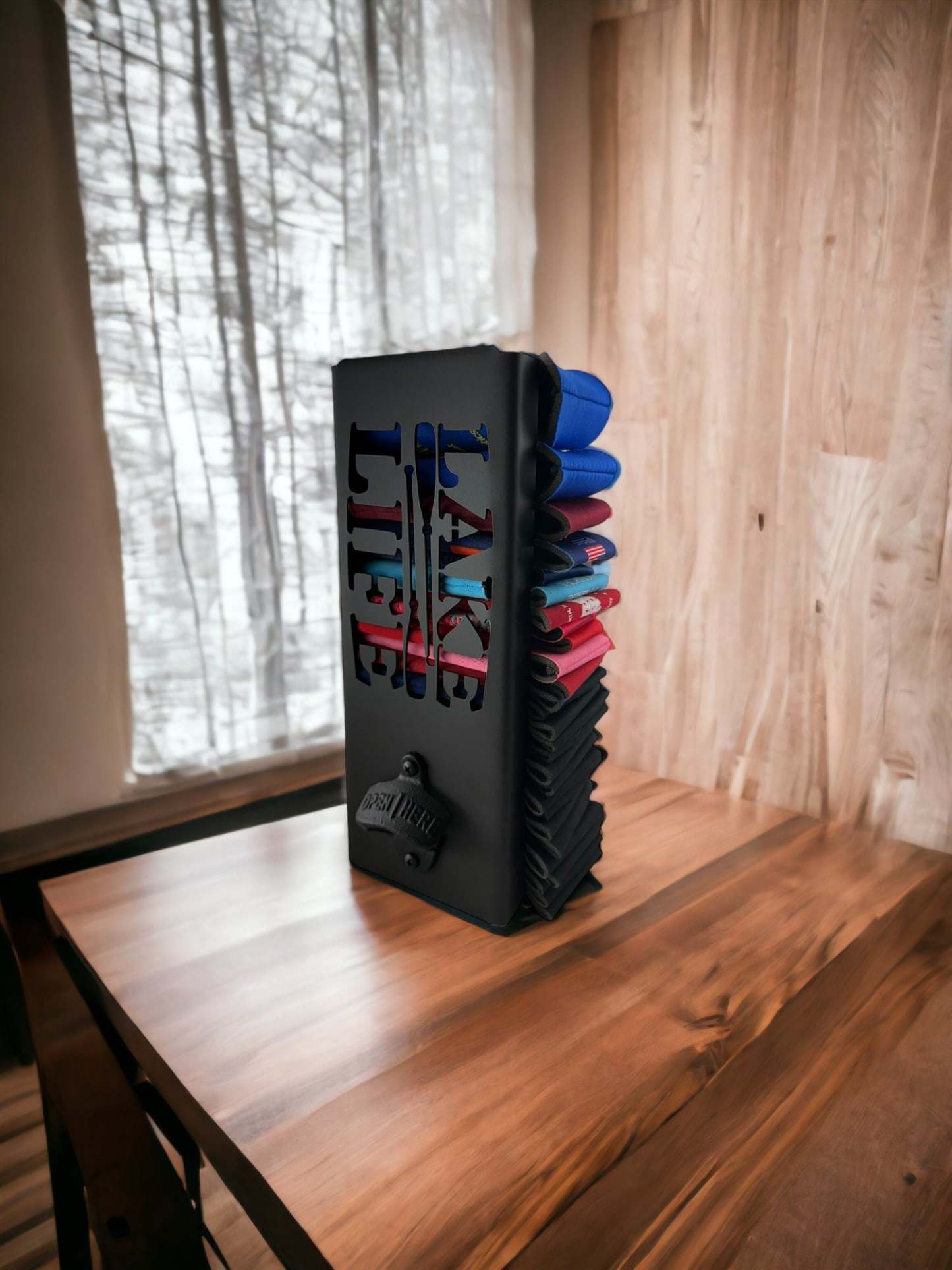 Lake Life Can Kooler Holder with Bottle Opener