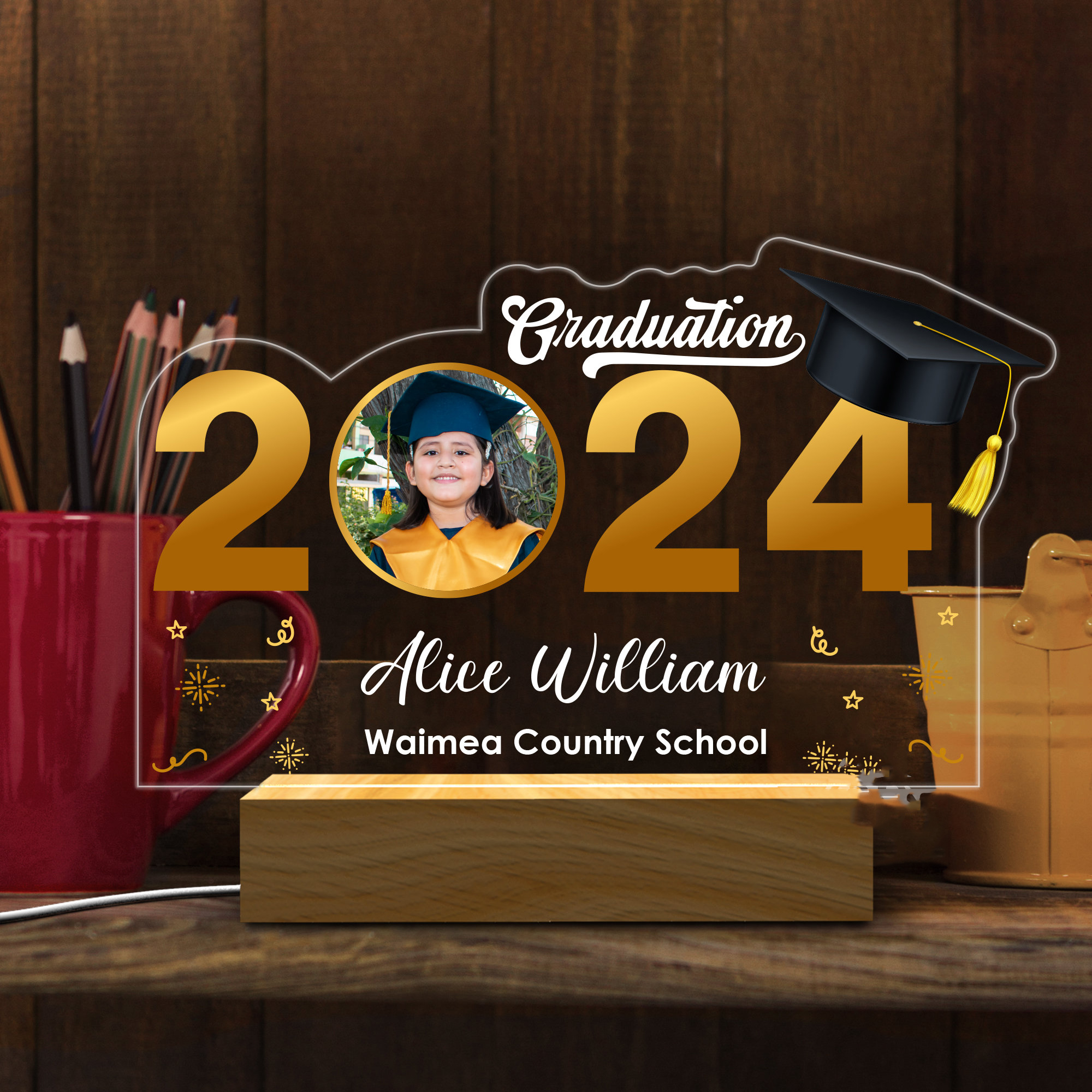 Custom Night Light Graduation Gifts