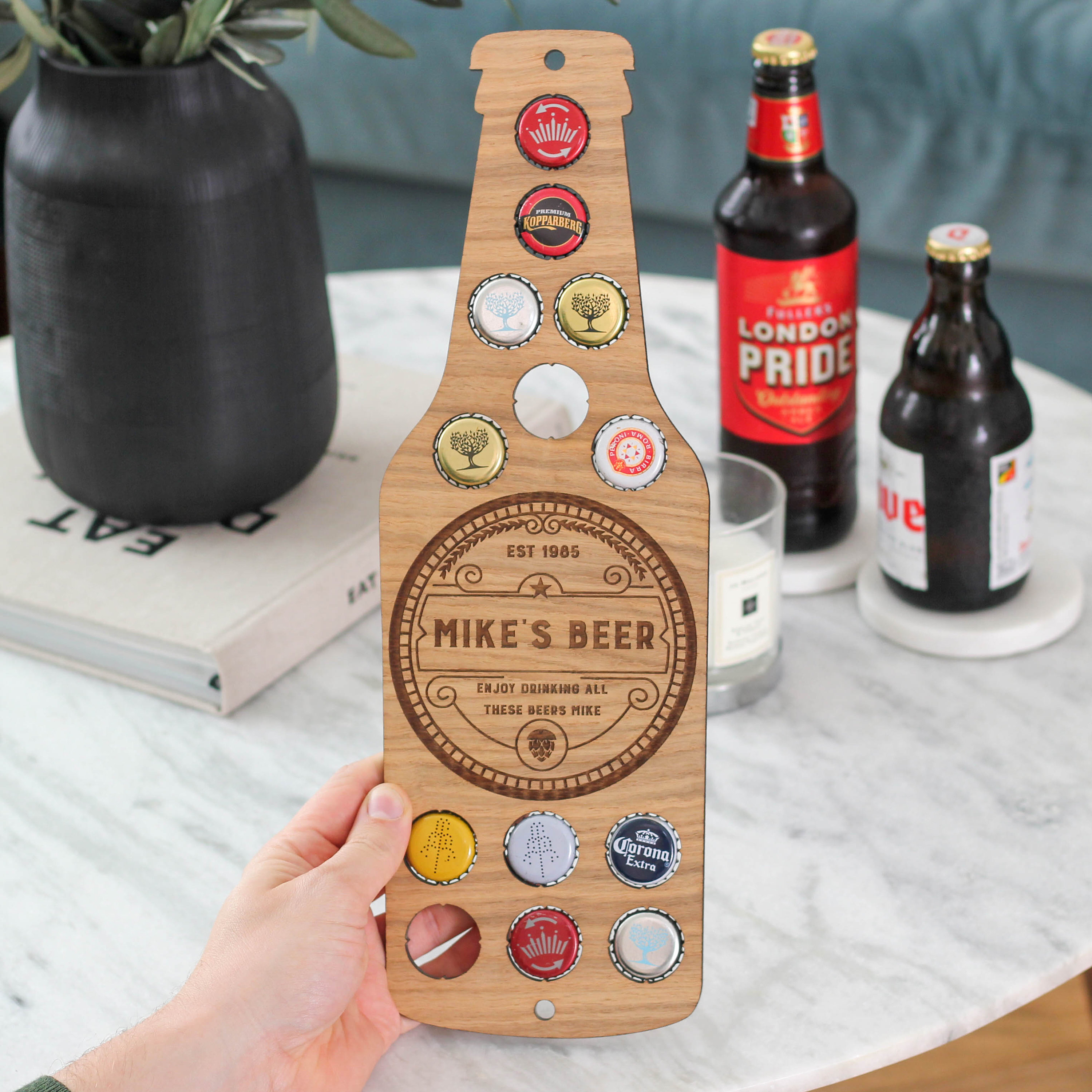 Wall Art Beer Bottle Cap Holder