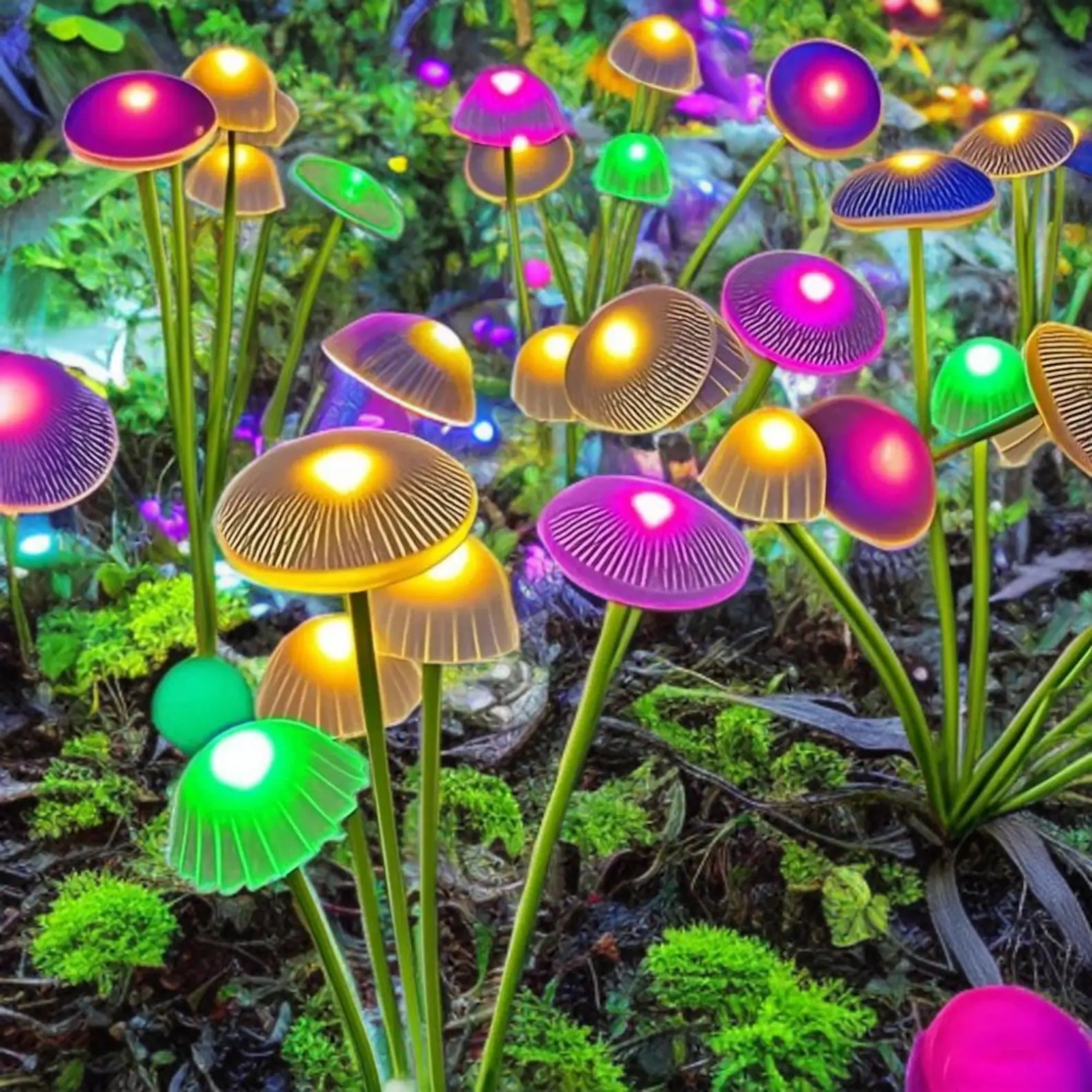 Mushroom Solar Garden Lights