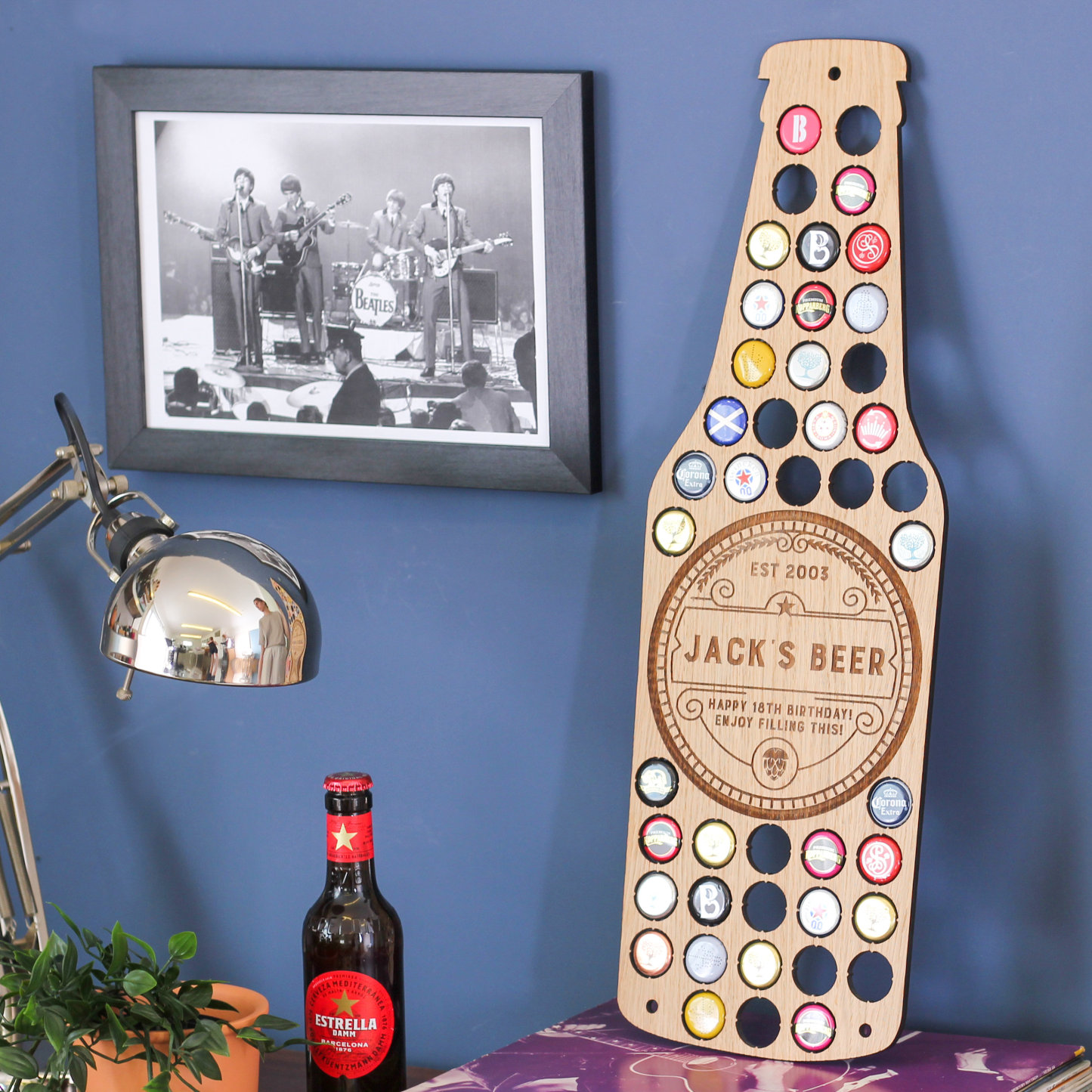 Wall Art Beer Bottle Cap Holder