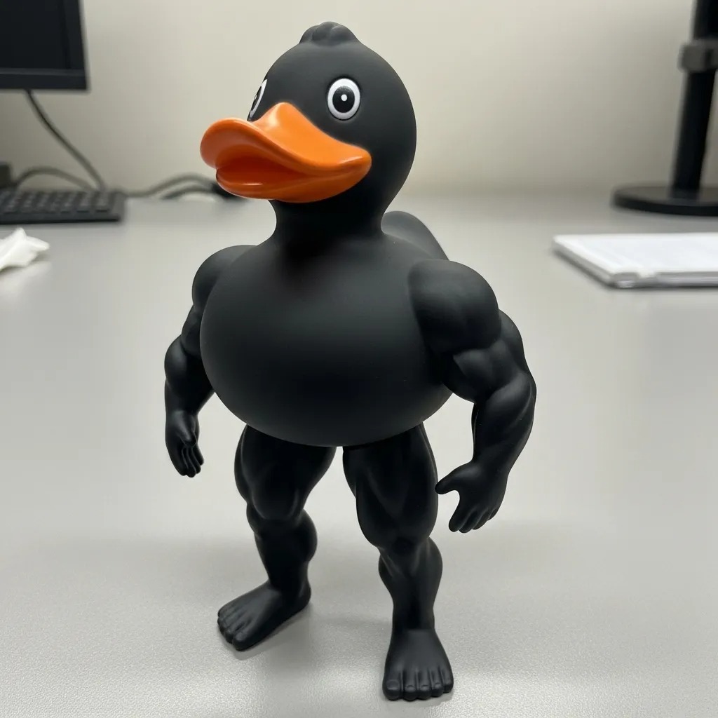 💪🦆 Strong Muscle Duck – The Gym Bro of the Duck World