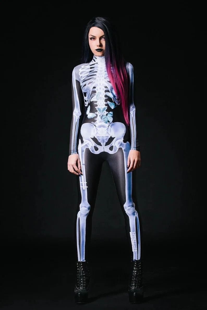 🎃Halloween Sale -Sexy Skull Bodysuit