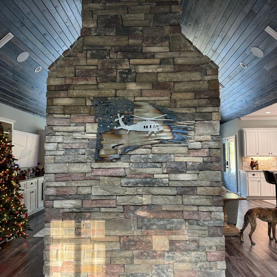 Tattered American Flag-Helicopter version