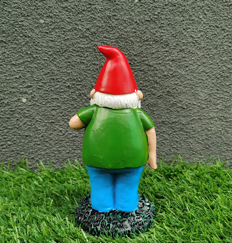 Garden Creative Big belly smoking gnome