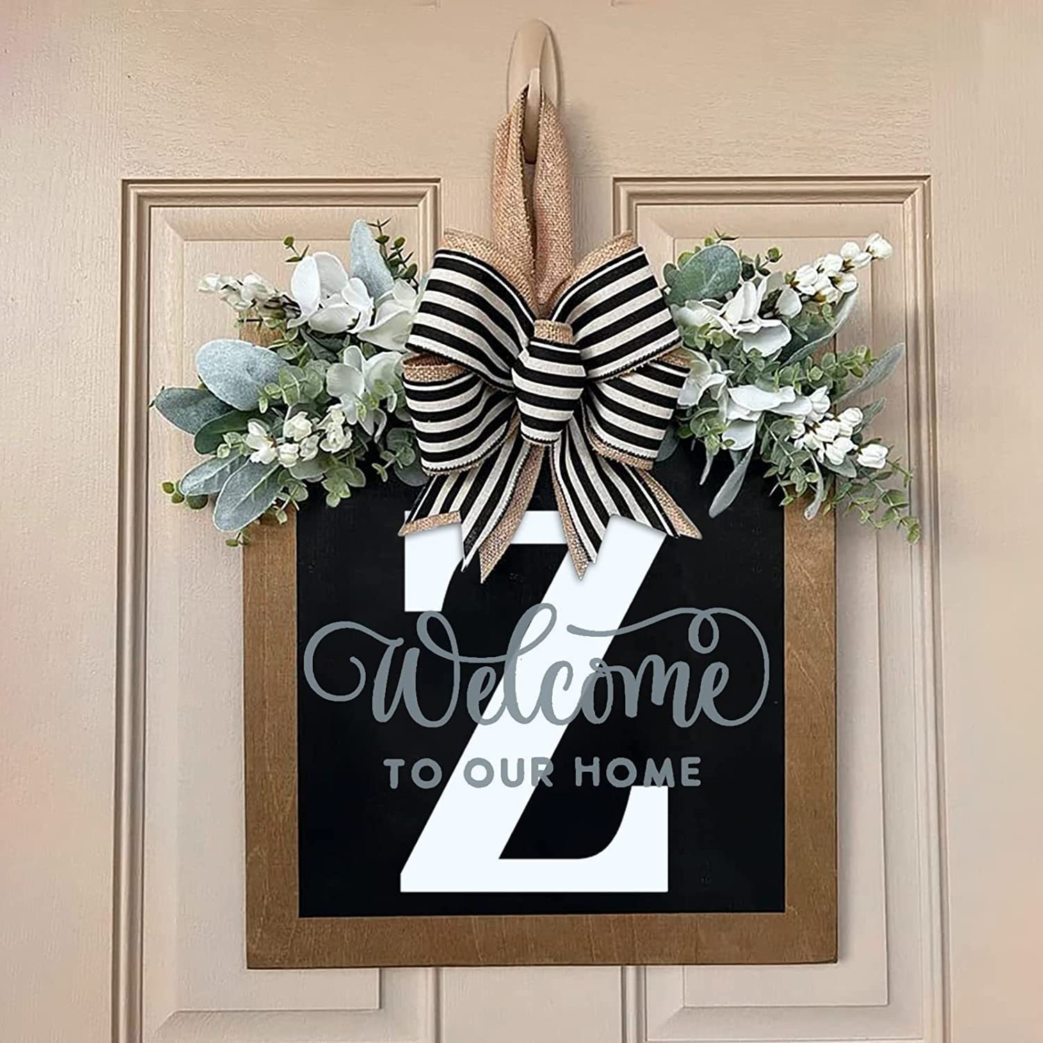 Christmas gift🎁 - 💐Last Name Year Round Front Door Wreath