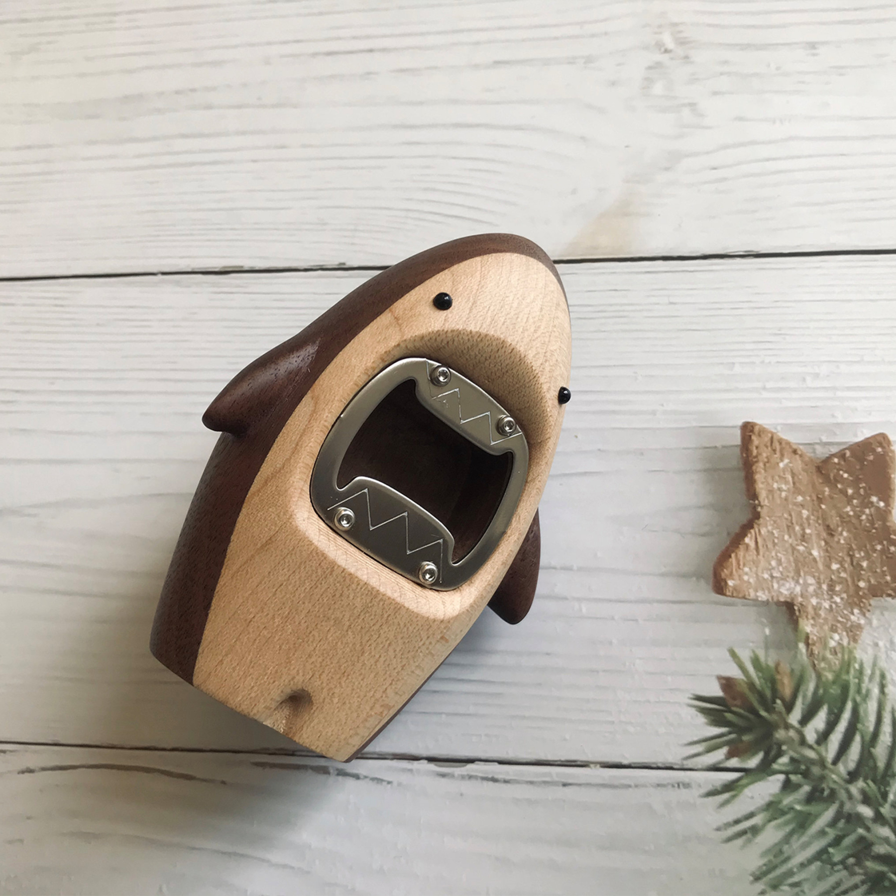 Wood Shark Bottle Opener