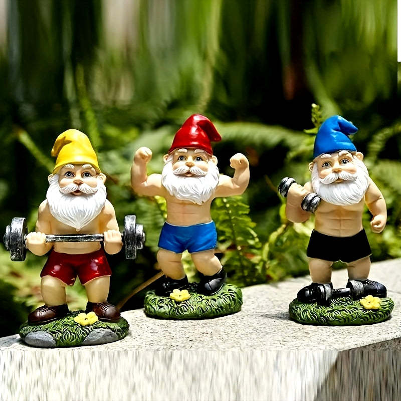 The fitness-loving garden gnome