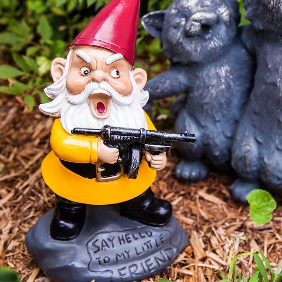 Scarface Lawn Gnome
