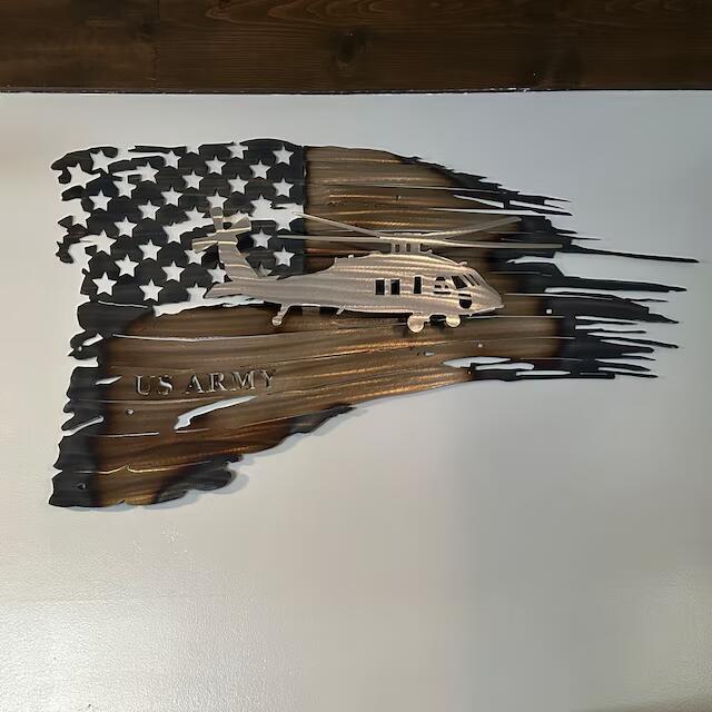Tattered American Flag-Helicopter version