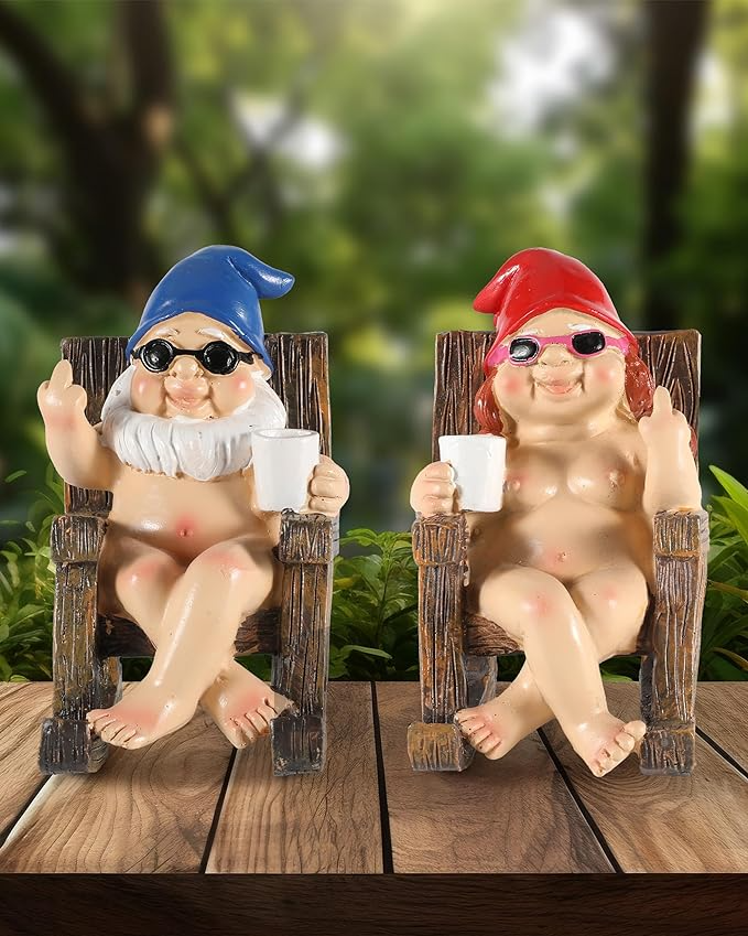 Hot Sale 50% Off-Naughty Garden Gnome Funny Statue