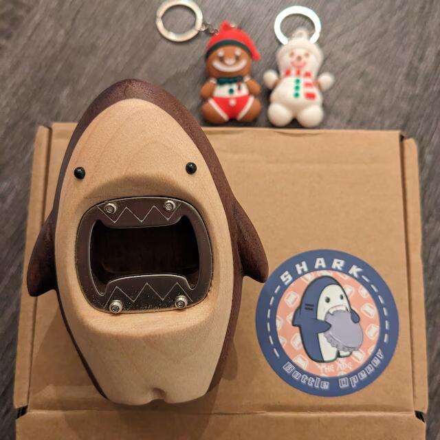 Wood Shark Bottle Opener