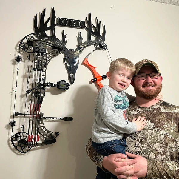 Personalized Metal Deer Skull Rack