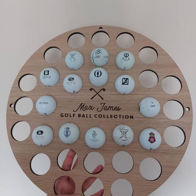 Personalised Golf Ball Wall Art Collector For The Home