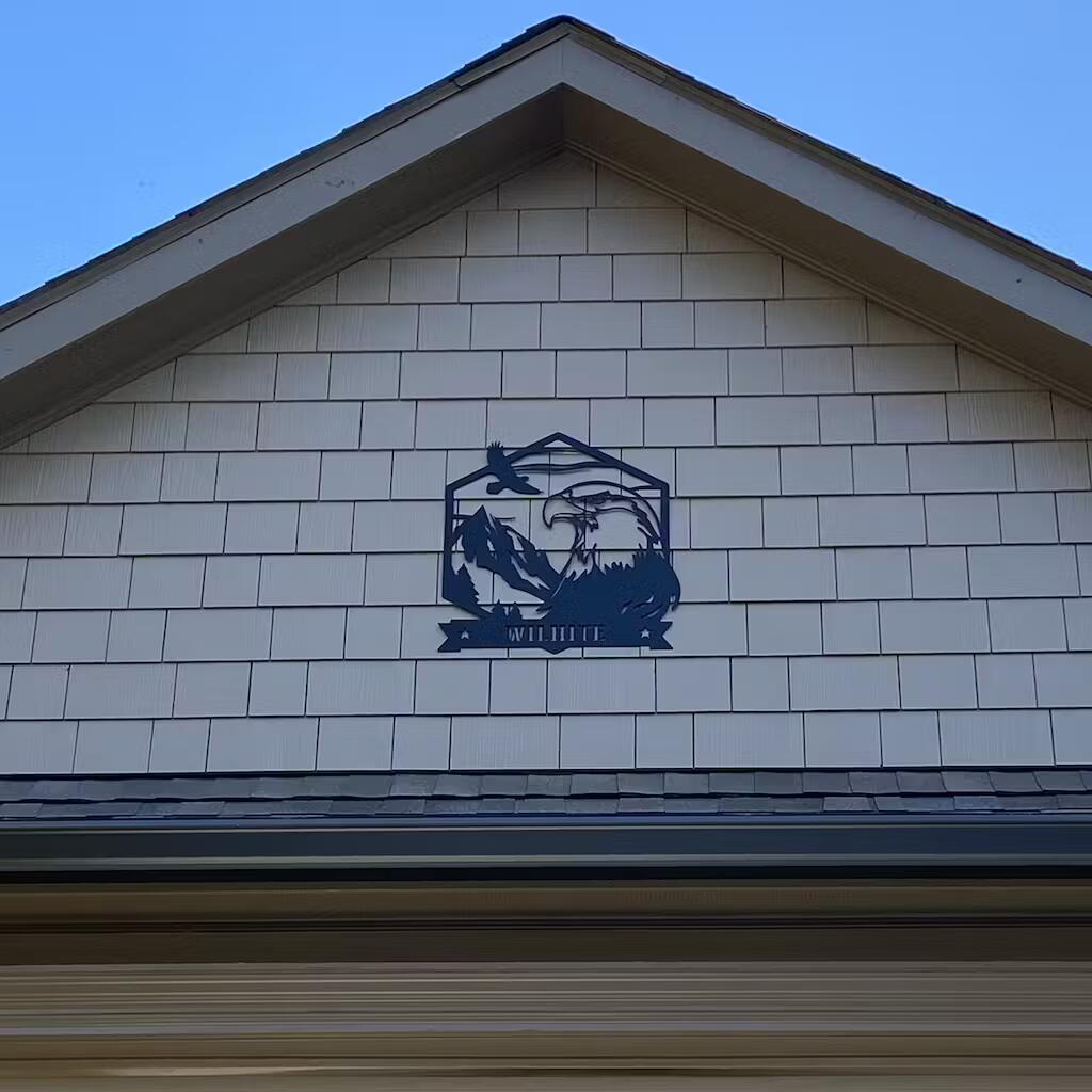 Majestic Bald Eagle Monogram