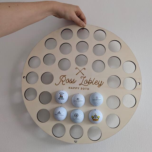 Personalised Golf Ball Wall Art Collector For The Home