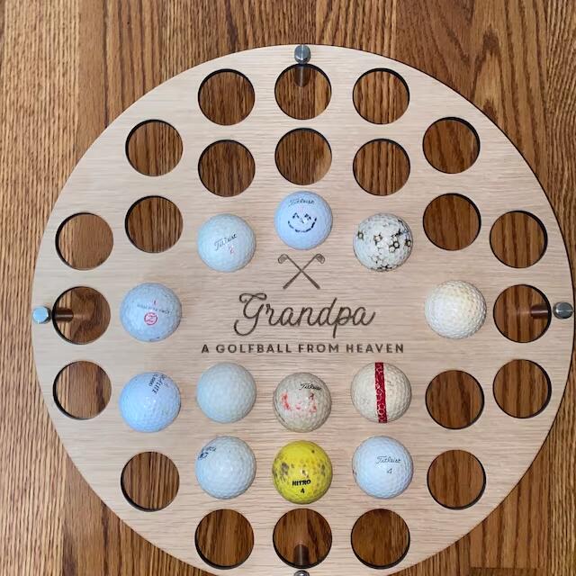 Personalised Golf Ball Wall Art Collector For The Home