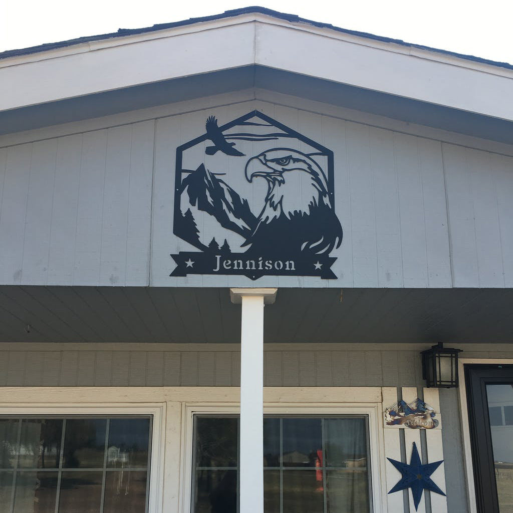 Majestic Bald Eagle Monogram