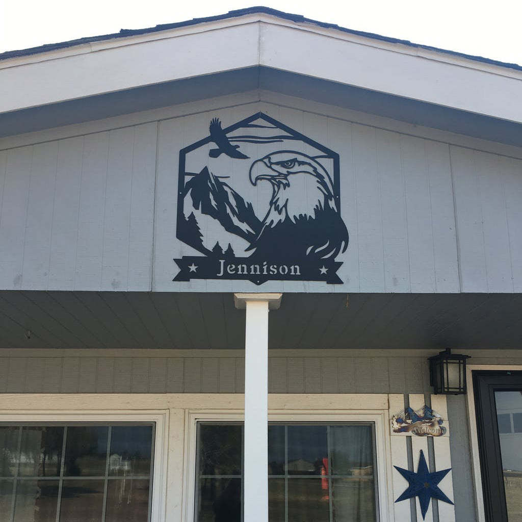 Majestic Bald Eagle Monogram