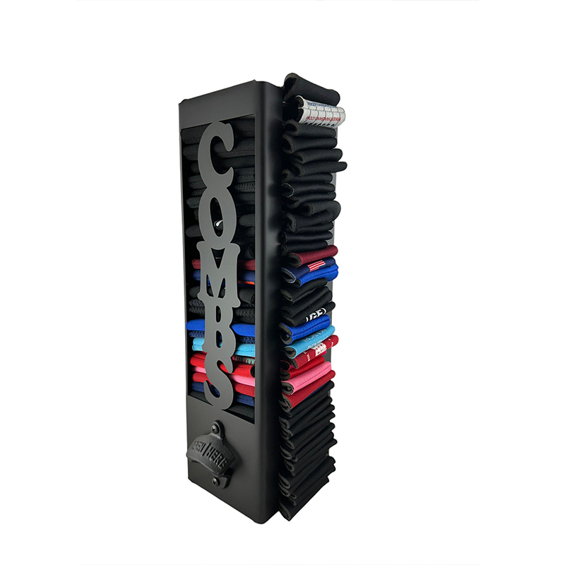 Custom can cooler holder with bottle opener