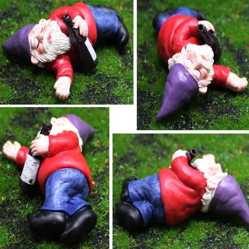Garden Drunk Dwarfs Sculpture Decoration