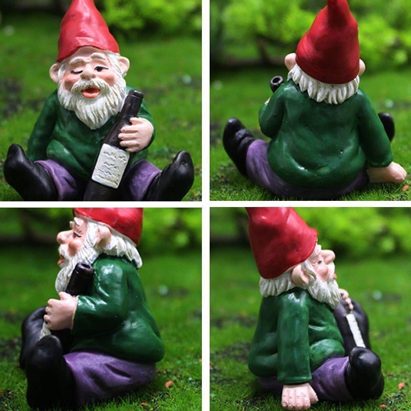 Garden Drunk Dwarfs Sculpture Decoration