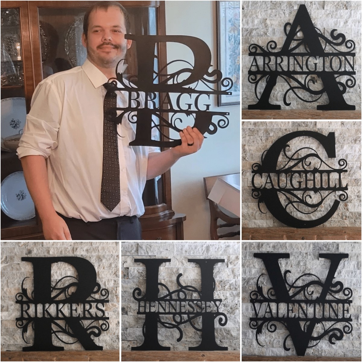 Personalized metal wall art