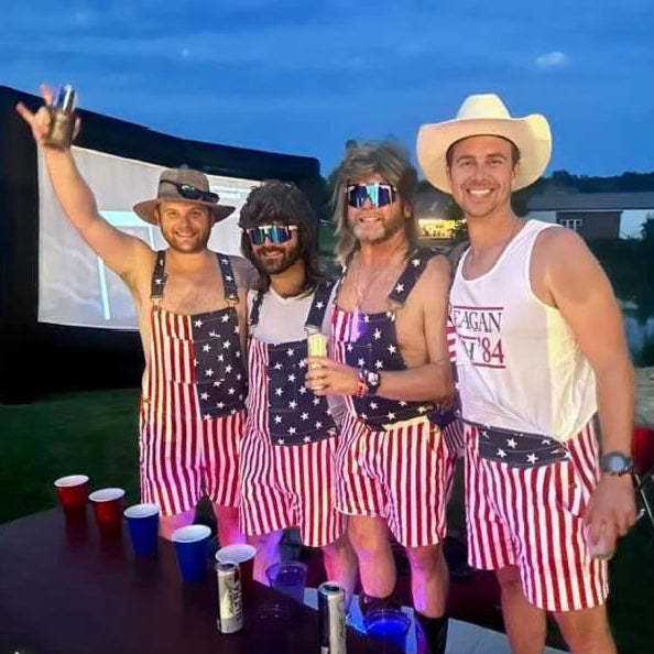 American Flag Overalls