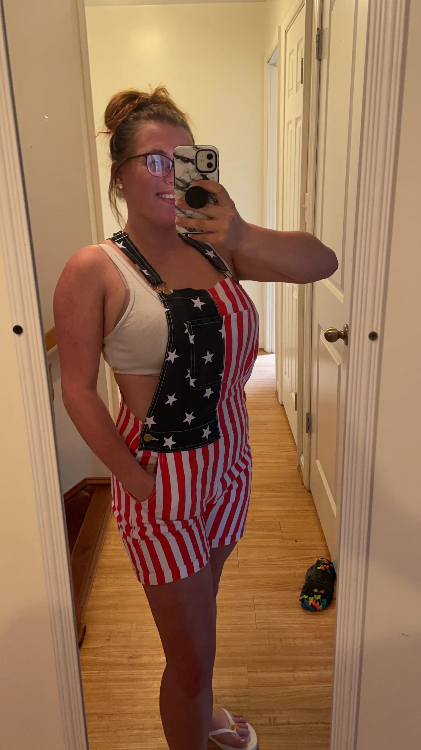 Men’s & Women’s American Flag Overalls