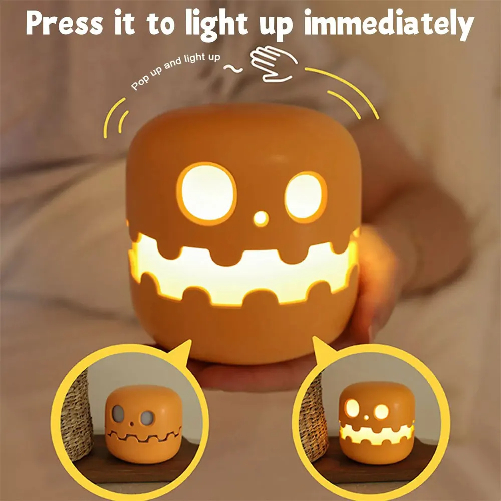 Halloween Pumpkin Smiley Night Light