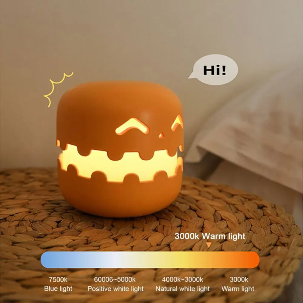 Halloween Pumpkin Smiley Night Light