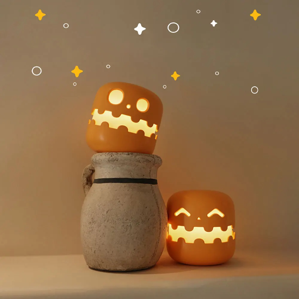 Halloween Pumpkin Smiley Night Light