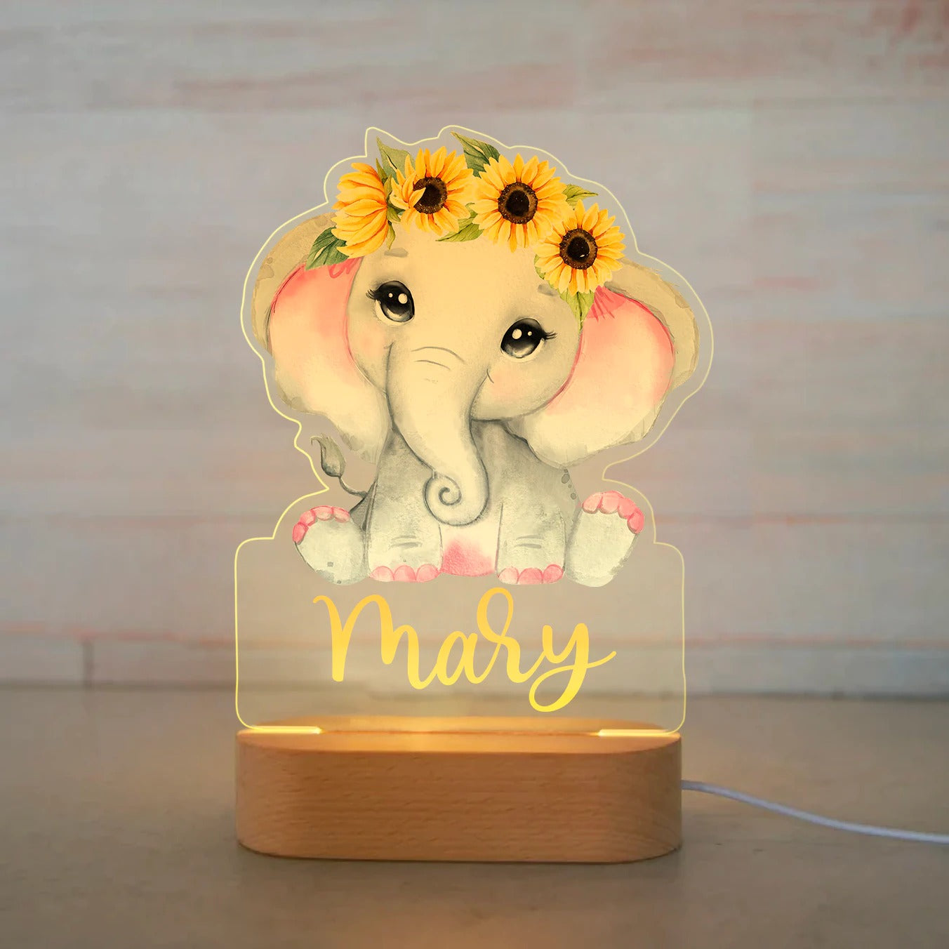 Personalized Name Animals Night Lights