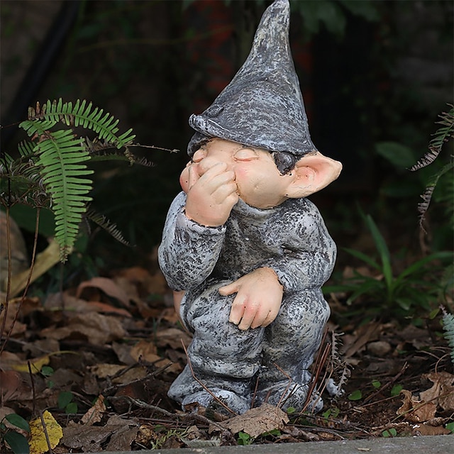 Butt Naked Gnome Garden Statue