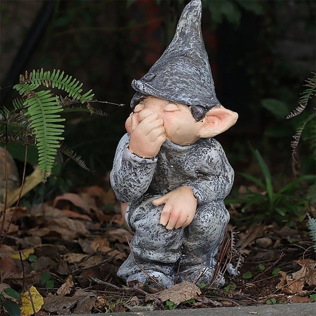 Butt Naked Gnome Garden Statue