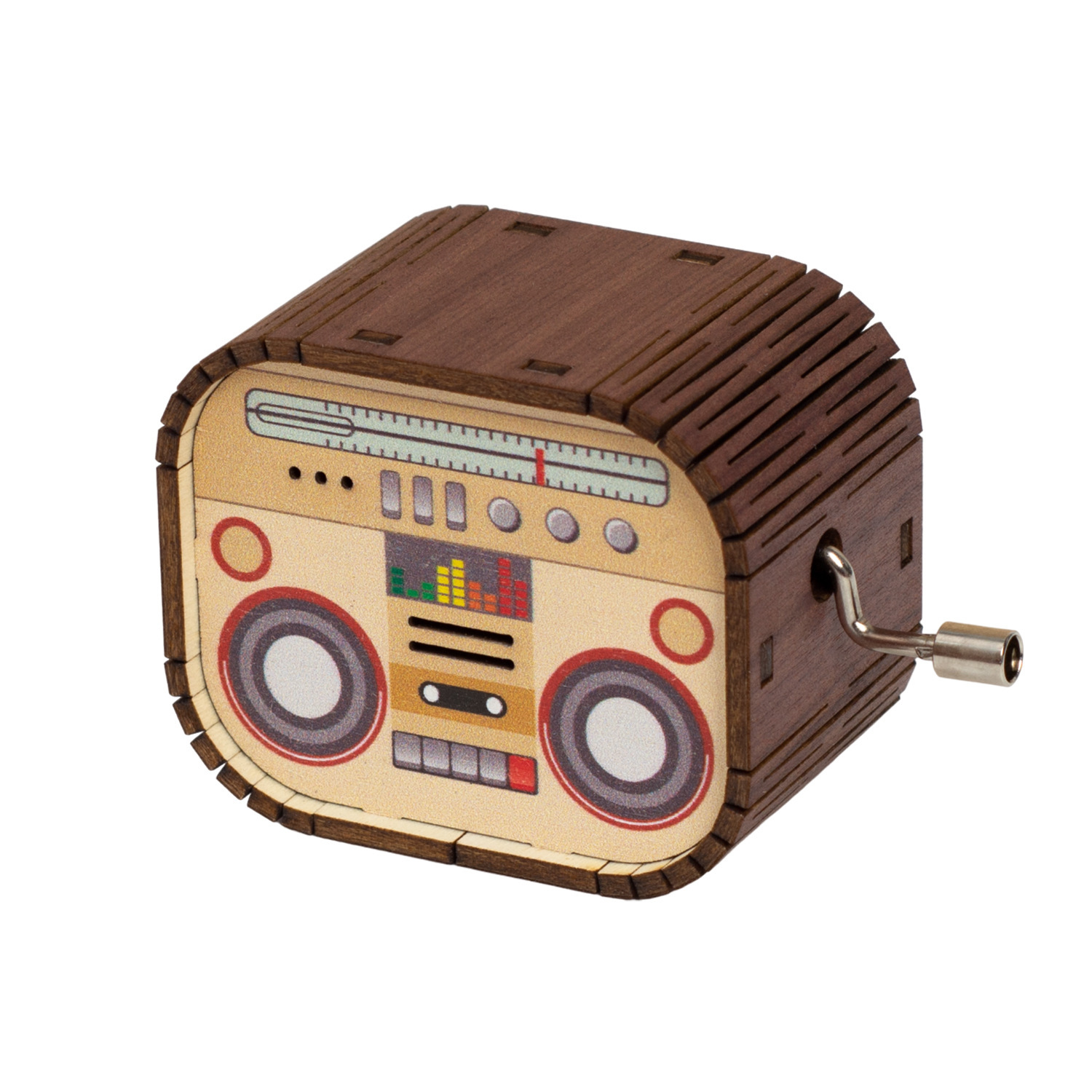 Retro hand-cranked music box