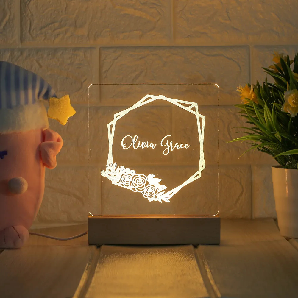 Personalized children's room night light