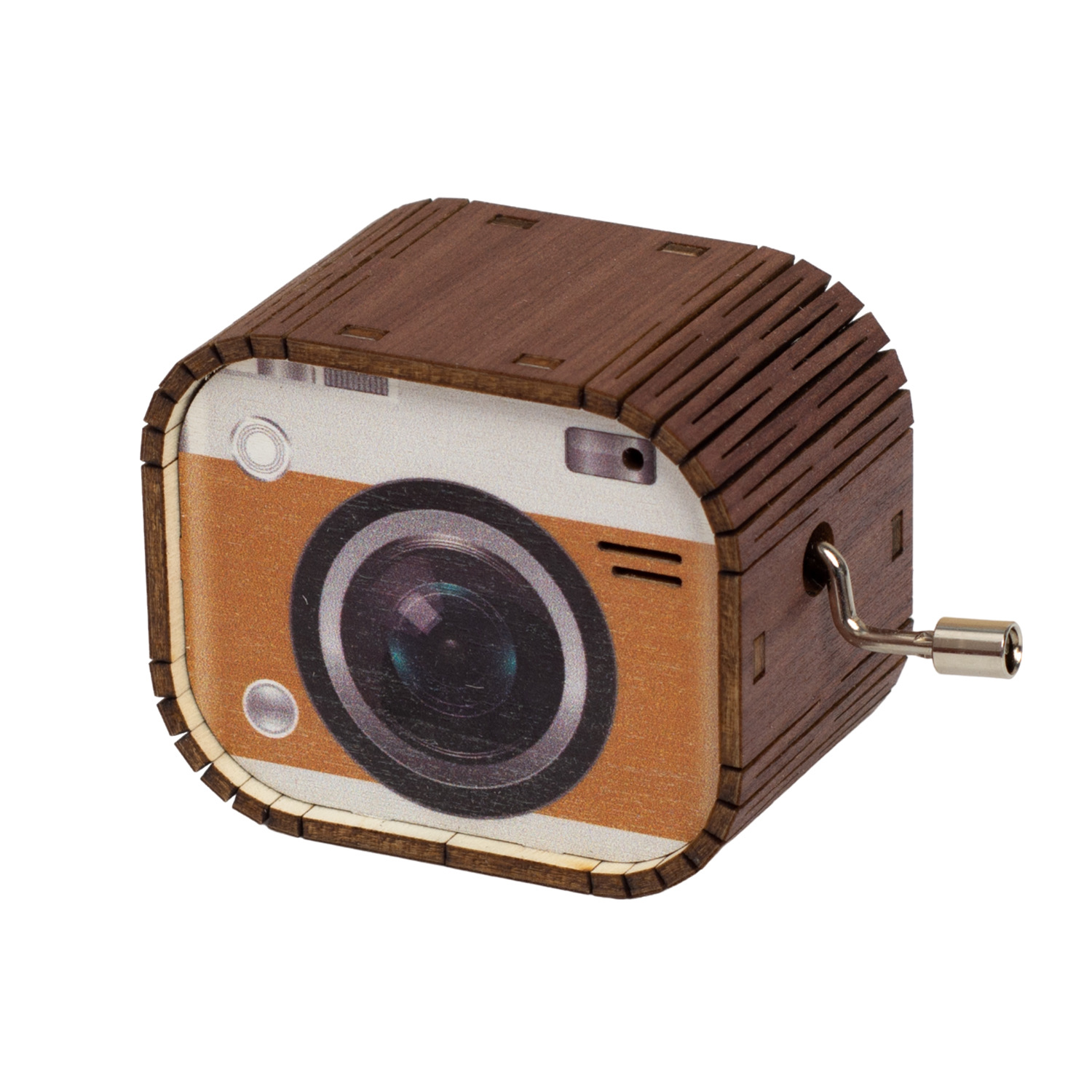 Retro hand-cranked music box