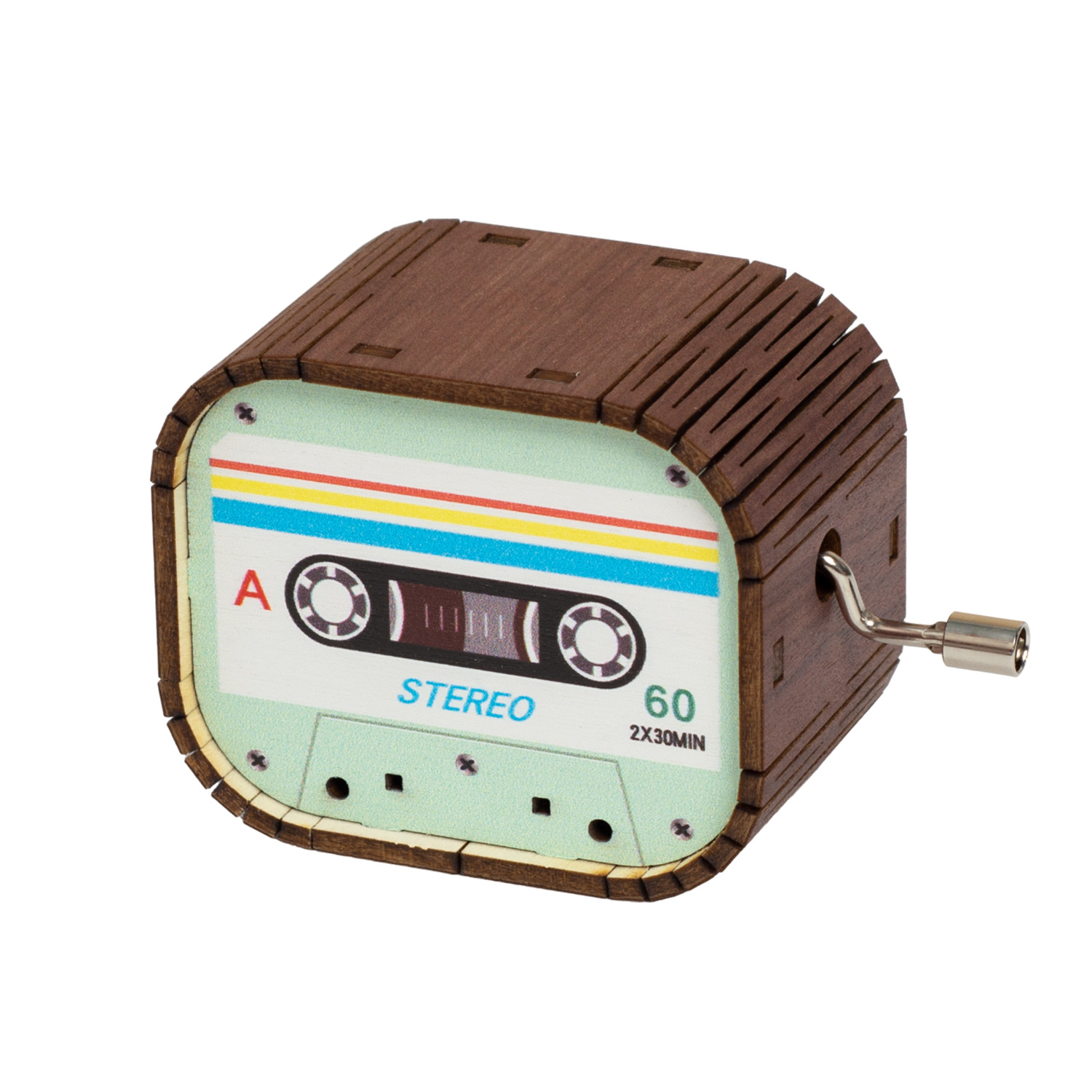 Retro hand-cranked music box