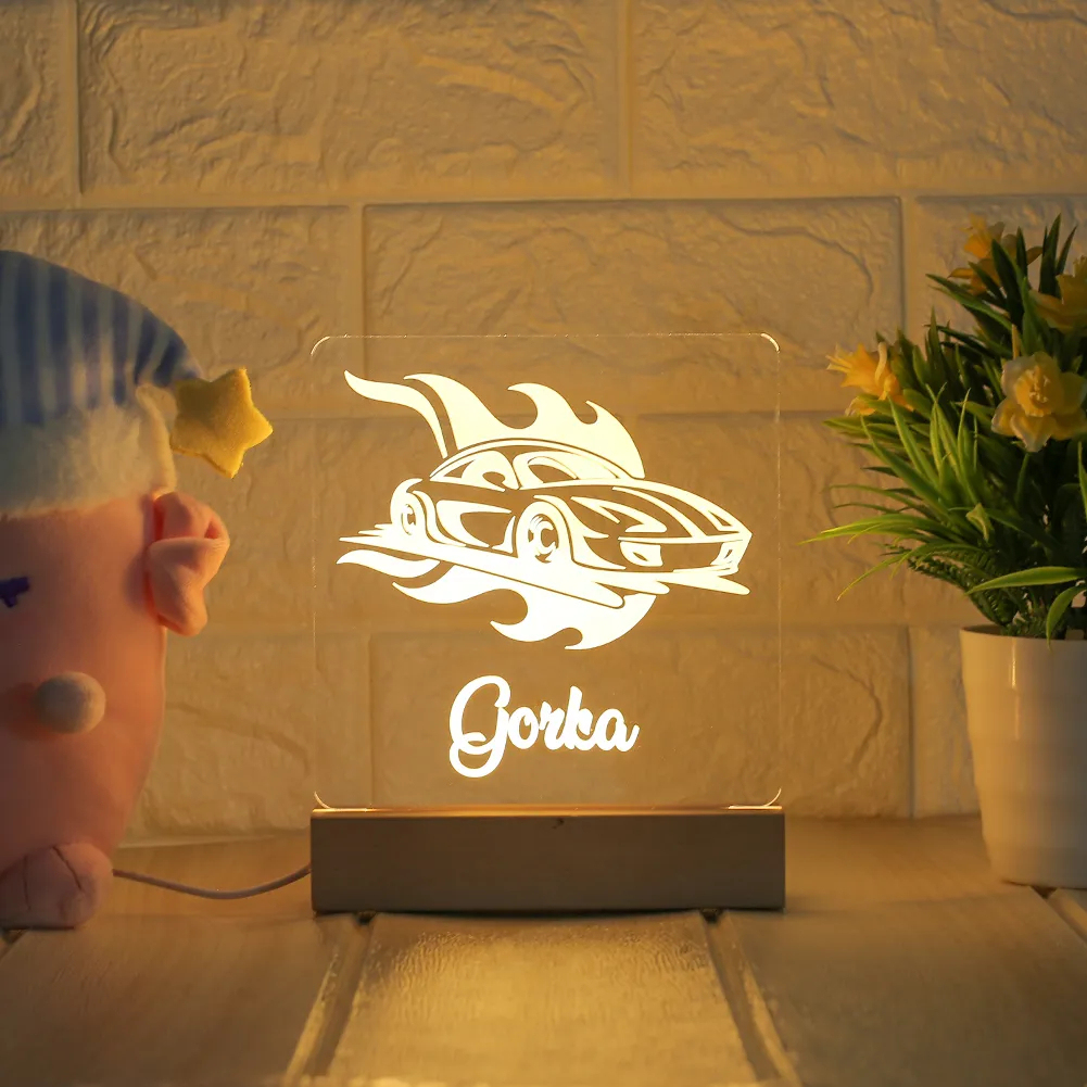 Personalized children's room night light