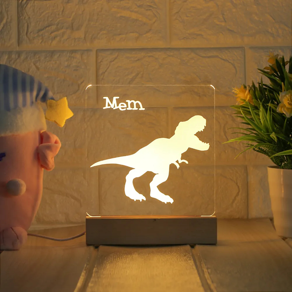 Personalized children's room night light