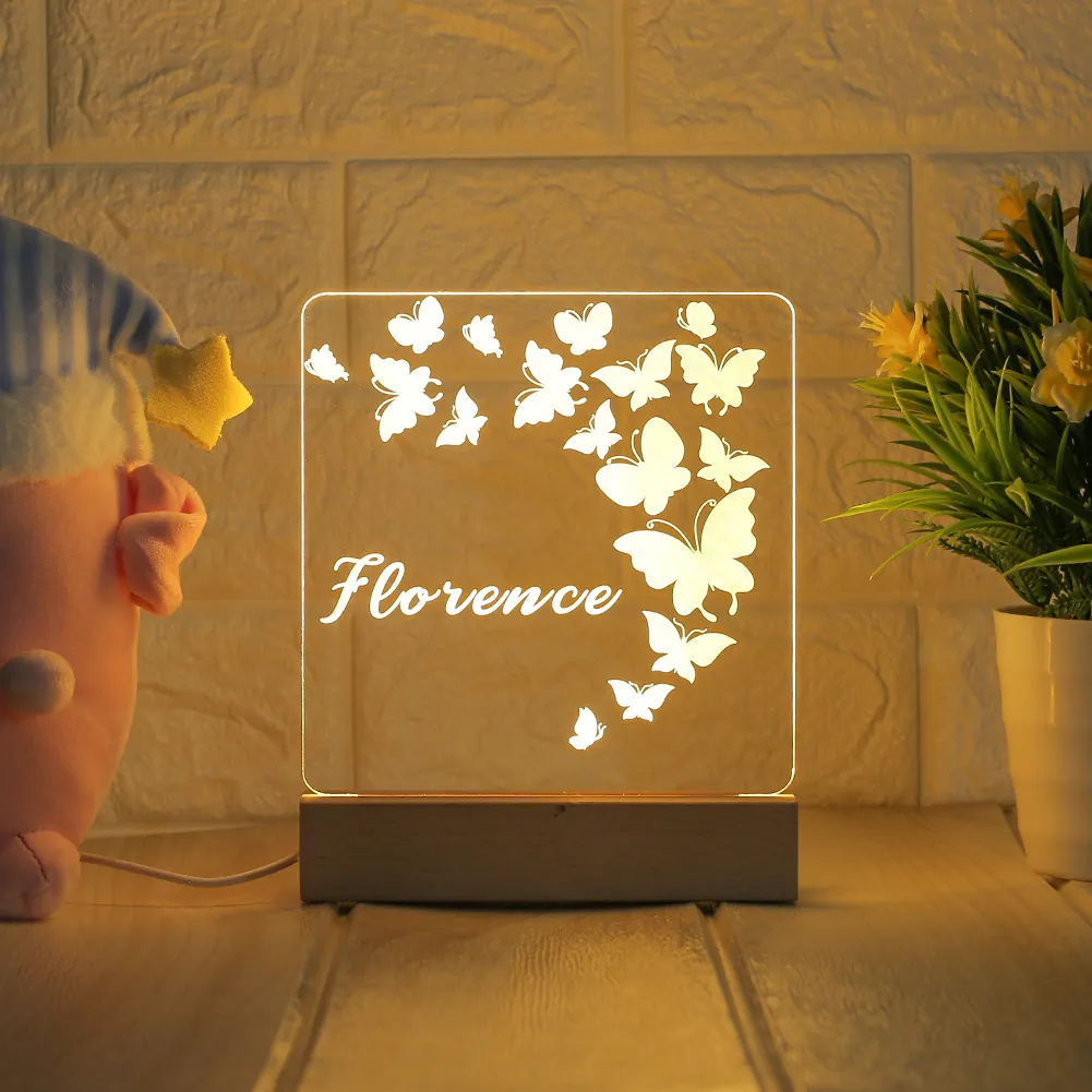 Personalized children's room night light