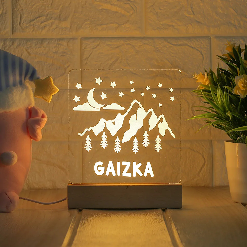 Personalized children's room night light